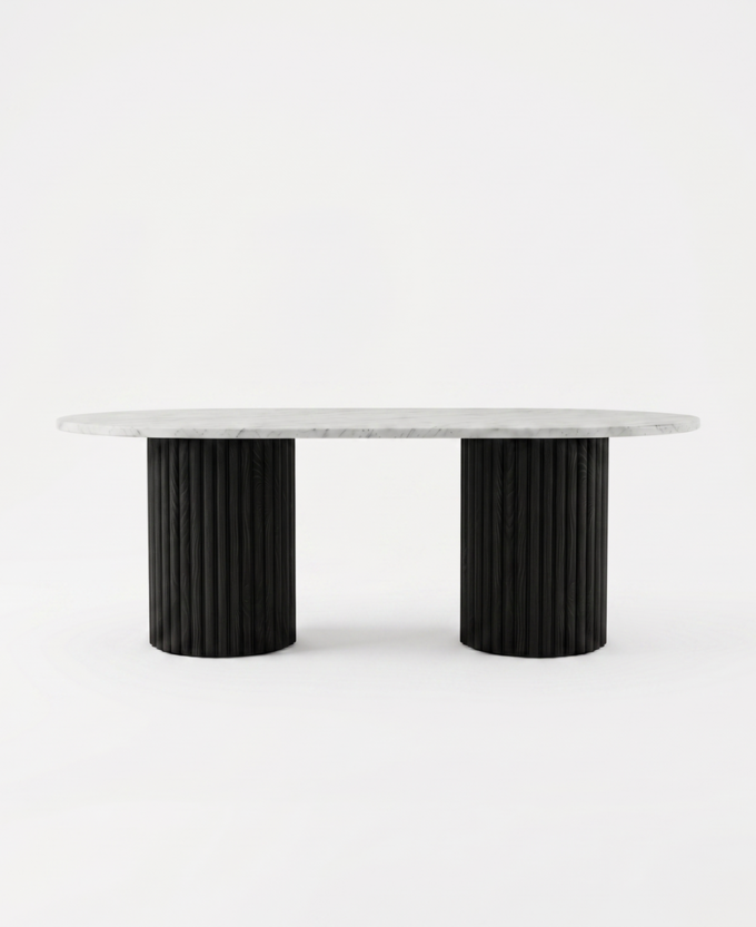 Comedor Solomon Ovalo Mármol